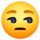 Verstimmtes Gesicht - Facebook