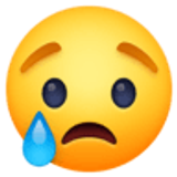 Weinendes Gesicht - Facebook