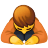 Sich verbeugende Person - Facebook