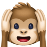 Sich die Ohren zuhaltendes Affengesicht - Facebook