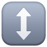 Pfeil nach oben und unten - Facebook