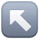 Pfeil nach links oben - Facebook