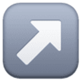 Pfeil nach rechts oben - Facebook