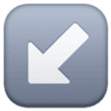 Pfeil nach links unten - Facebook