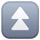 Doppelpfeile nach oben - Facebook