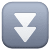 Doppelpfeile nach unten - Facebook