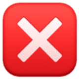 Angekreuztes Kästchen - Facebook