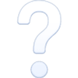 Weißes Fragezeichen - Facebook