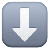 Pfeil nach unten - Facebook