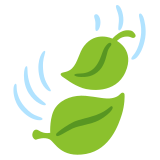 Blätter im Wind - Noto Color Emoji