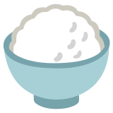 Reis in Schüssel - Noto Color Emoji