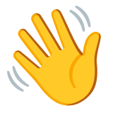 Winkende Hand - Noto Color Emoji