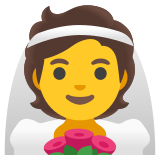 Person mit Schleier - Noto Color Emoji