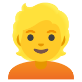 Person: blondes Haar - Noto Color Emoji