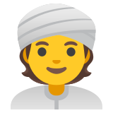 Person mit Turban - Noto Color Emoji