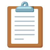 Klemmbrett - Noto Color Emoji