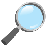 Lupe nach rechts - Noto Color Emoji