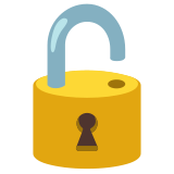 Offenes Schloss - Noto Color Emoji