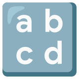 Eingabesymbol lateinische Kleinbuchstaben - Noto Color Emoji