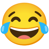 Gesicht mit Freudentränen - Noto Color Emoji