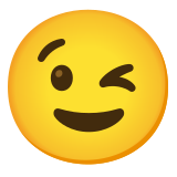 Zwinkerndes Gesicht - Noto Color Emoji