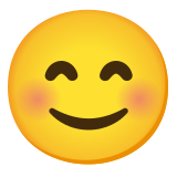 Lächelndes Gesicht mit lachenden Augen - Noto Color Emoji