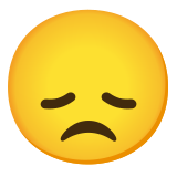Enttäuschtes Gesicht - Noto Color Emoji