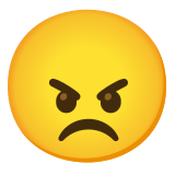 Verärgertes Gesicht - Noto Color Emoji