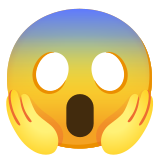 Vor Angst schreiendes Gesicht - Noto Color Emoji