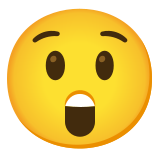 Erstauntes Gesicht - Noto Color Emoji