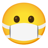 Gesicht mit Atemschutzmaske - Noto Color Emoji
