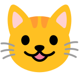 Grinsende Katze - Noto Color Emoji