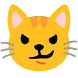 Verwegen lächelnde Katze - Noto Color Emoji