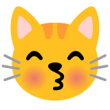 Küssende Katze - Noto Color Emoji