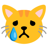 Weinende Katze - Noto Color Emoji