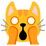 Erschöpfte Katze - Noto Color Emoji