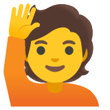Person mit erhobenem Arm - Noto Color Emoji