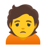 Missmutige Person - Noto Color Emoji