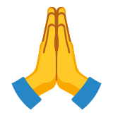 Zusammengelegte Handflächen - Noto Color Emoji