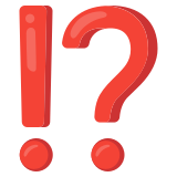 Ausrufe- und Fragezeichen - Noto Color Emoji