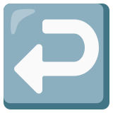 Geschwungener Pfeil nach links - Noto Color Emoji