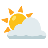 Sonne hinter Wolke - Noto Color Emoji