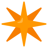 Achtstrahliger Stern - Noto Color Emoji