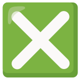 Angekreuztes Kästchen - Noto Color Emoji