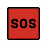 SOS-Zeichen - OpenMoji