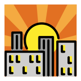 Sonnenuntergang in der Stadt - OpenMoji