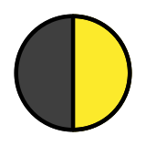 Zunehmender Halbmond - OpenMoji