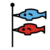 Traditionelle japanische Windsäcke - OpenMoji