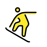 Snowboarder(in) - OpenMoji