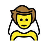 Person mit Schleier - OpenMoji